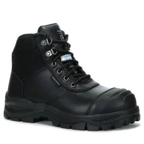 SKECHERS MENS RUDDLE WORK BOOT - BLACK