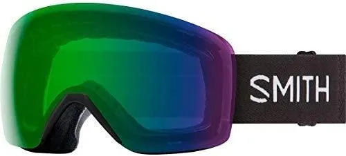 Smith Skyline Ski Goggles Ultra Wide View with Silicone Strap + Anti-Fog Snow Goggles