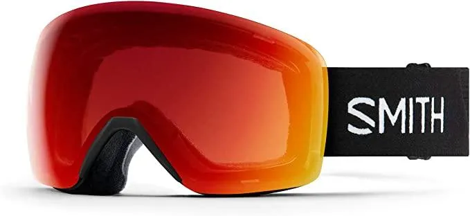 Smith Skyline Ski Goggles Ultra Wide View with Silicone Strap + Anti-Fog Snow Goggles