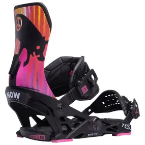 Snowboard binding Now ---Yes. X Now Black Pink