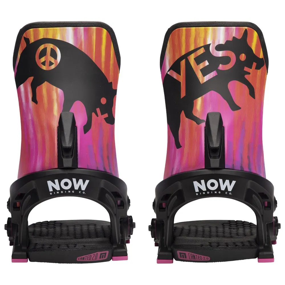 Snowboard binding Now ---Yes. X Now Black Pink