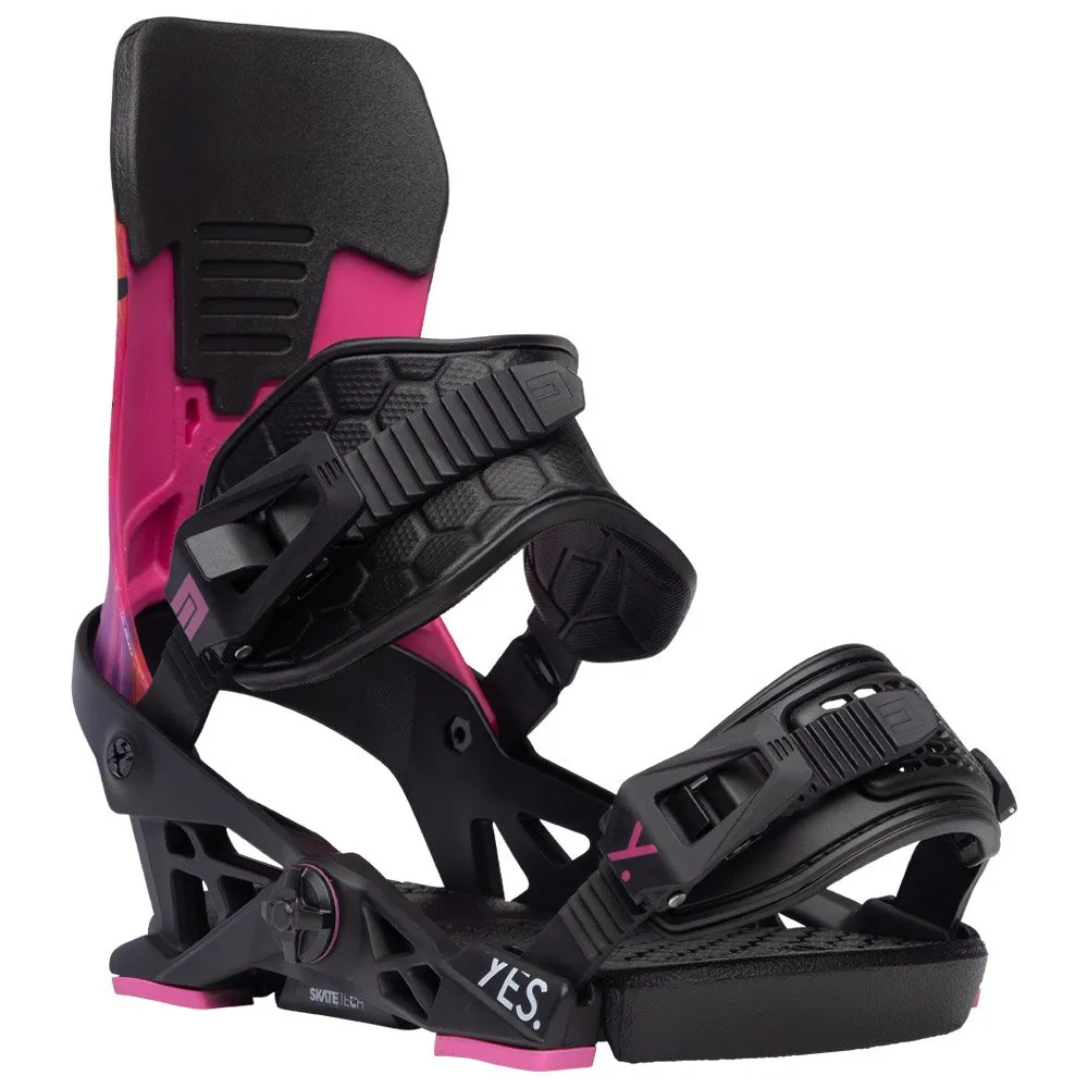 Snowboard binding Now ---Yes. X Now Black Pink