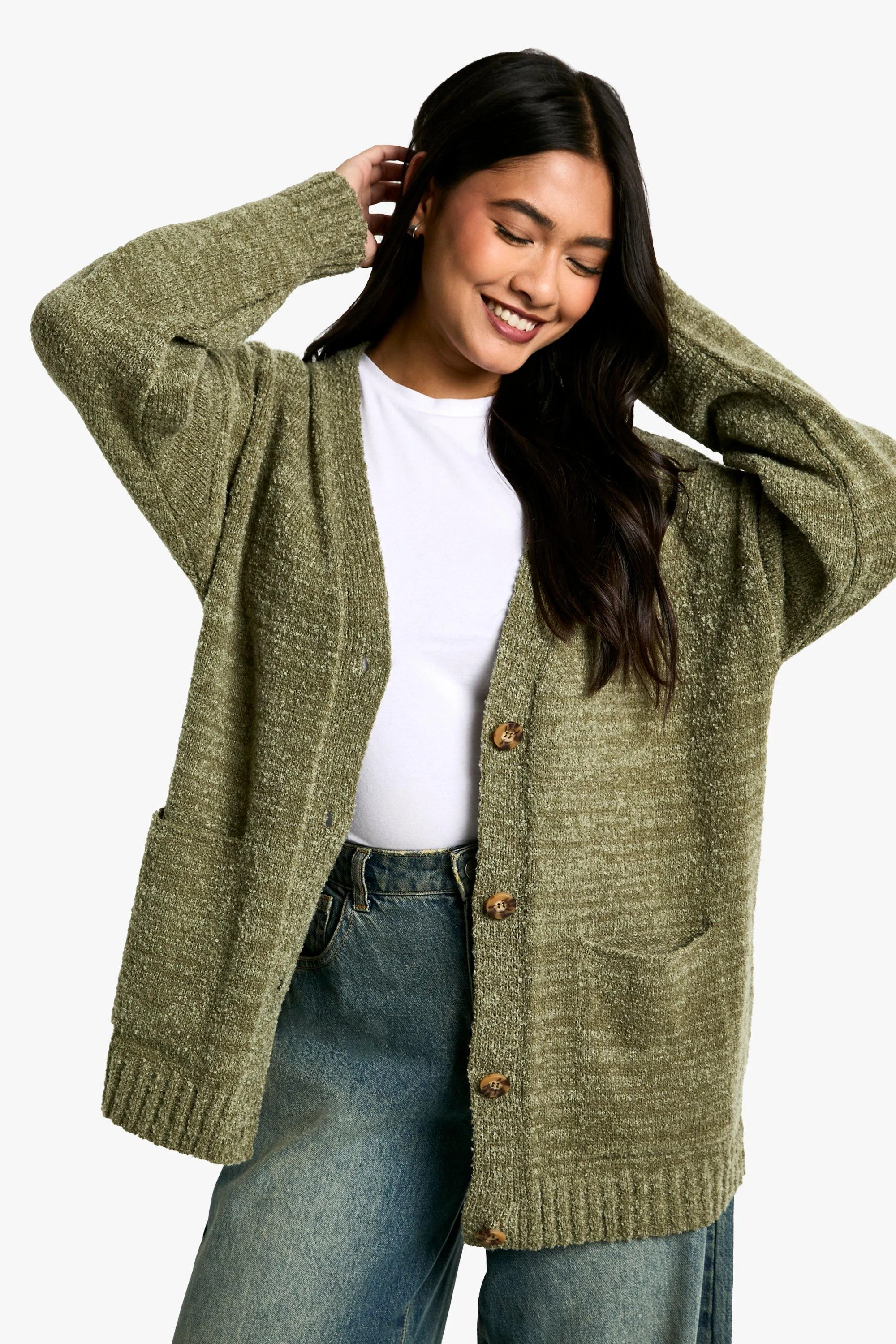 Soft Knit Button Through Cardigan