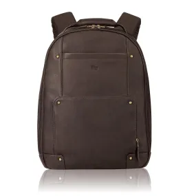 Solo Vintage Colombian Leather Laptop Backpack  