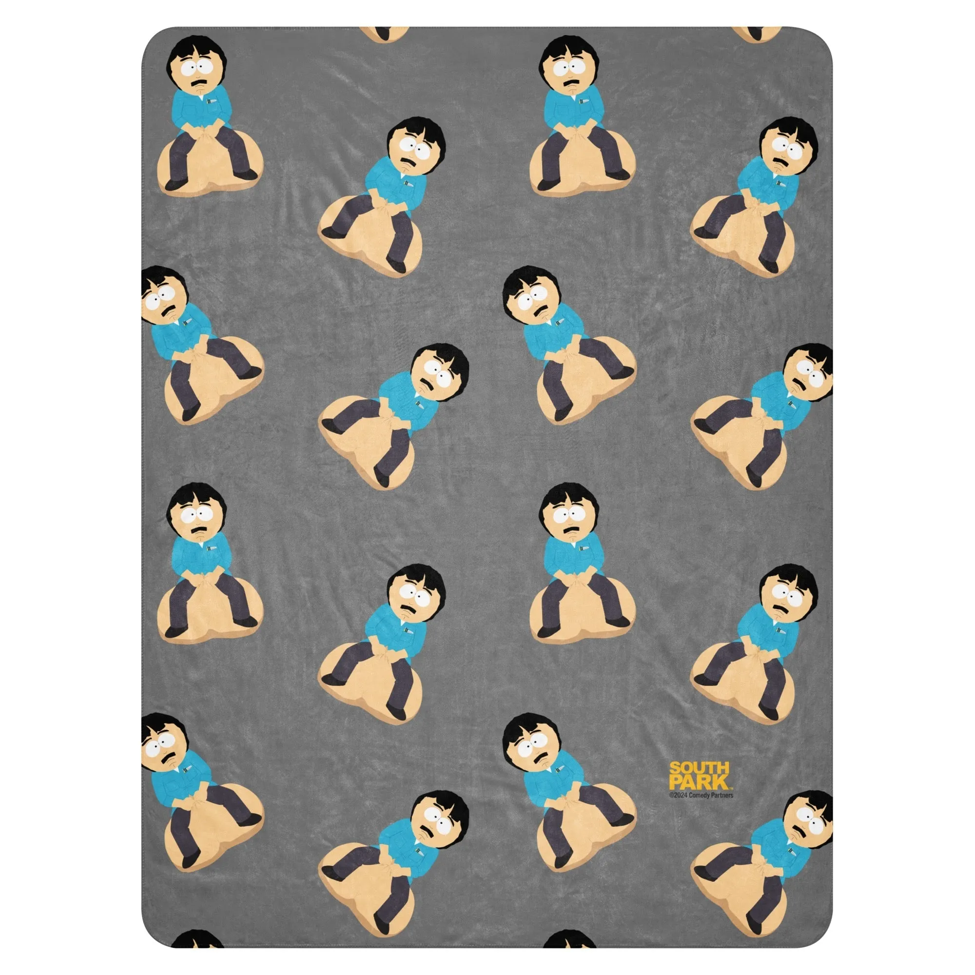 South Park Randy's Balls Pattern Sherpa Blanket