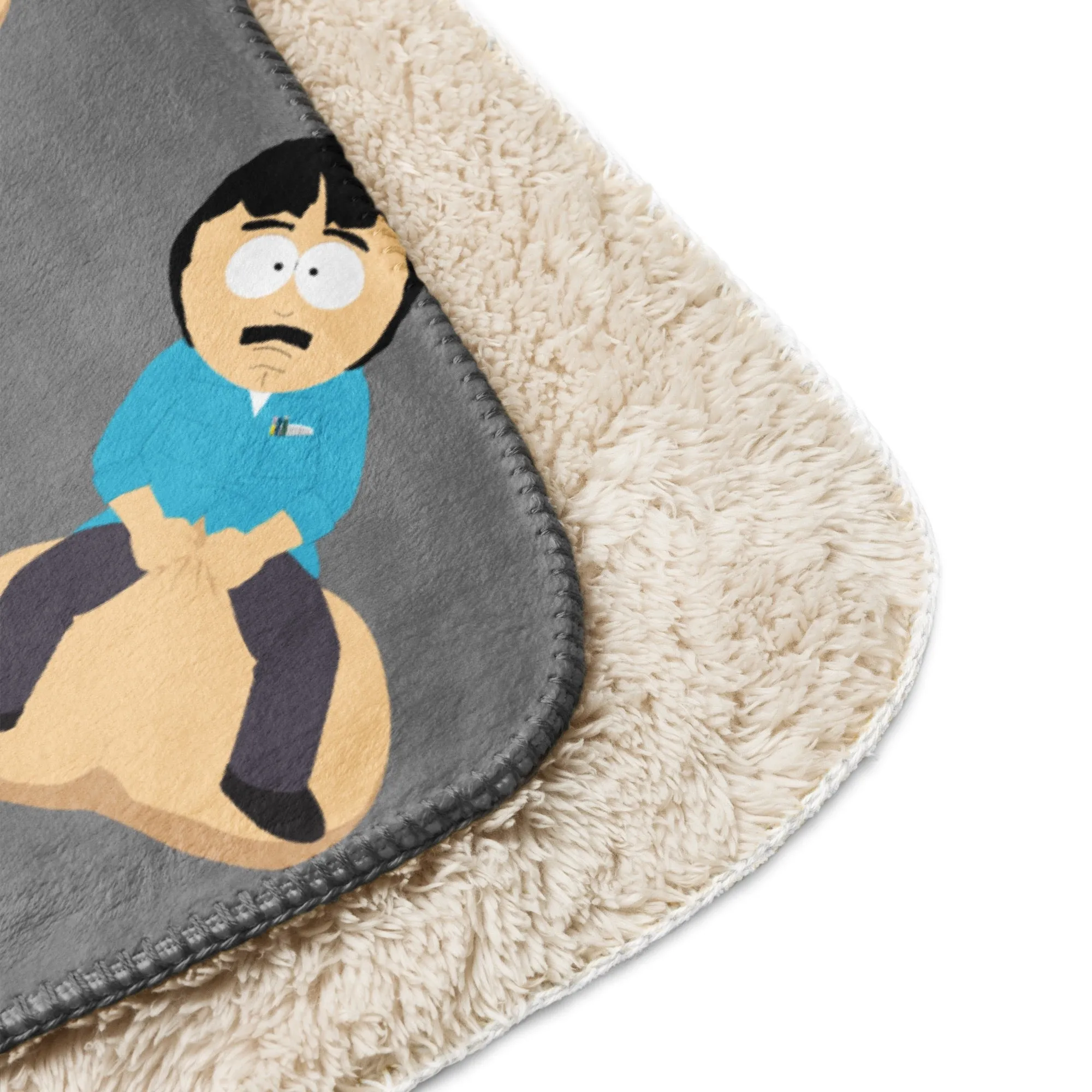 South Park Randy's Balls Pattern Sherpa Blanket