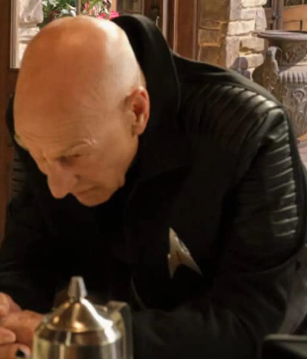 Star Trek Picard Season 2 Patrick Stewart Black Padded Jacket