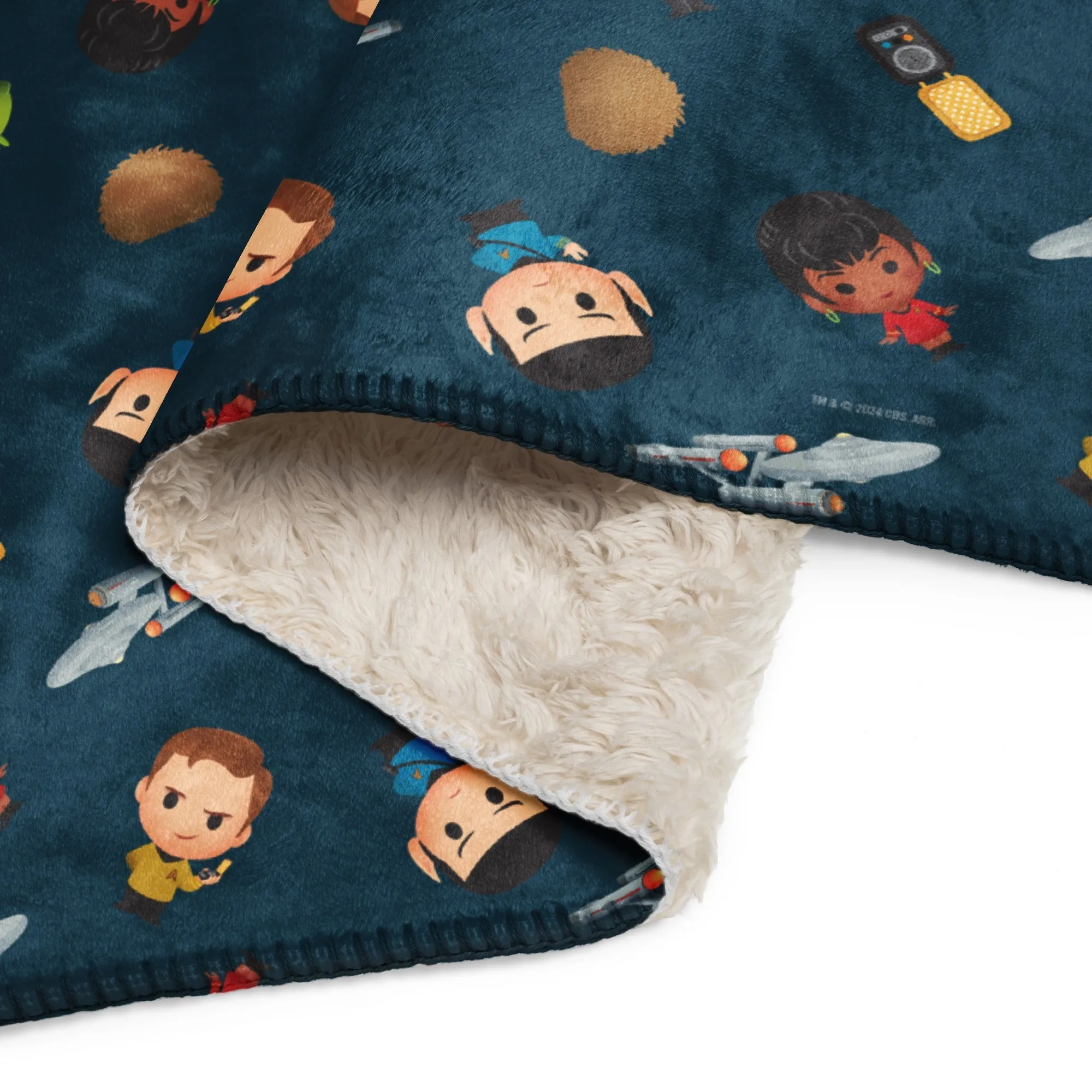 Star Trek: The Original Series Chibi Sherpa Blanket