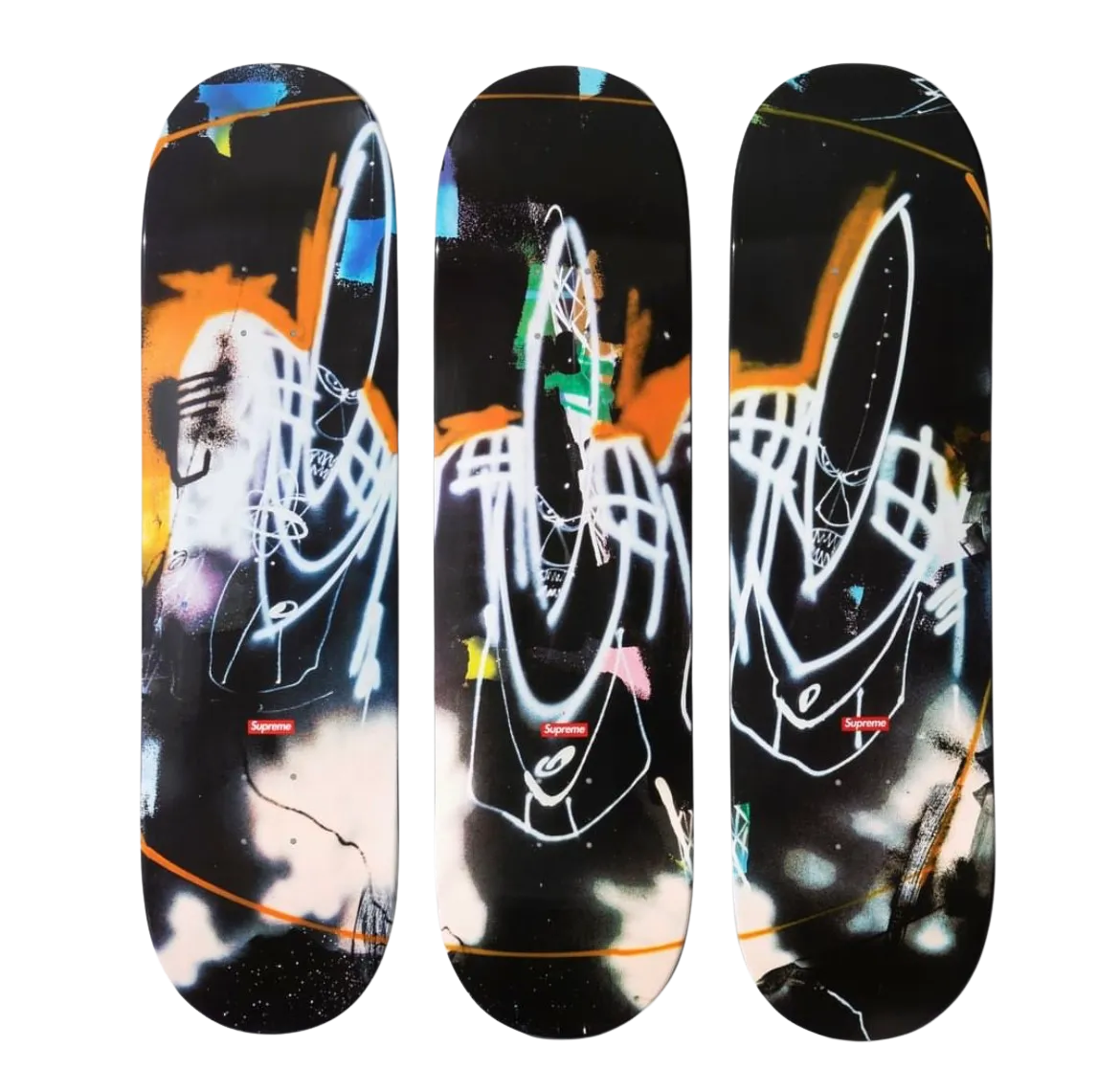 SUPREME 22SS FUTURA 2000 SKATEBOARDS (SET OF 3)