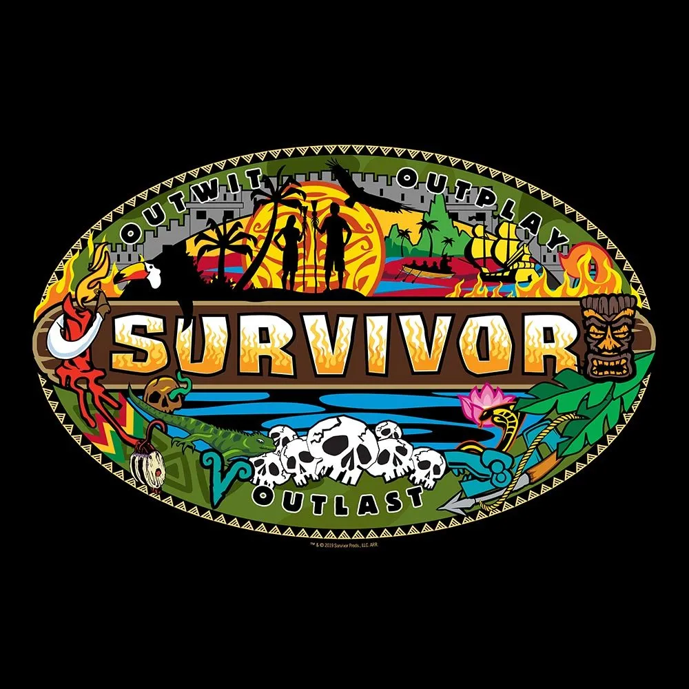 Survivor Mashup Logo Sherpa Blanket