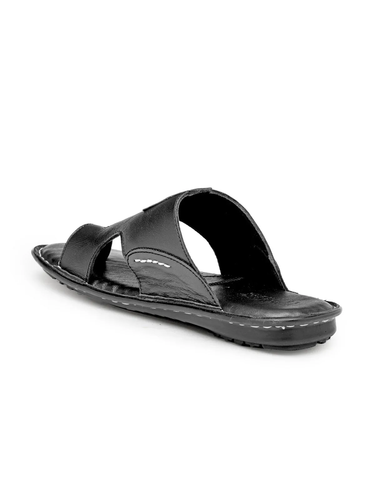 Teakwood Black Daily Wear Sandals