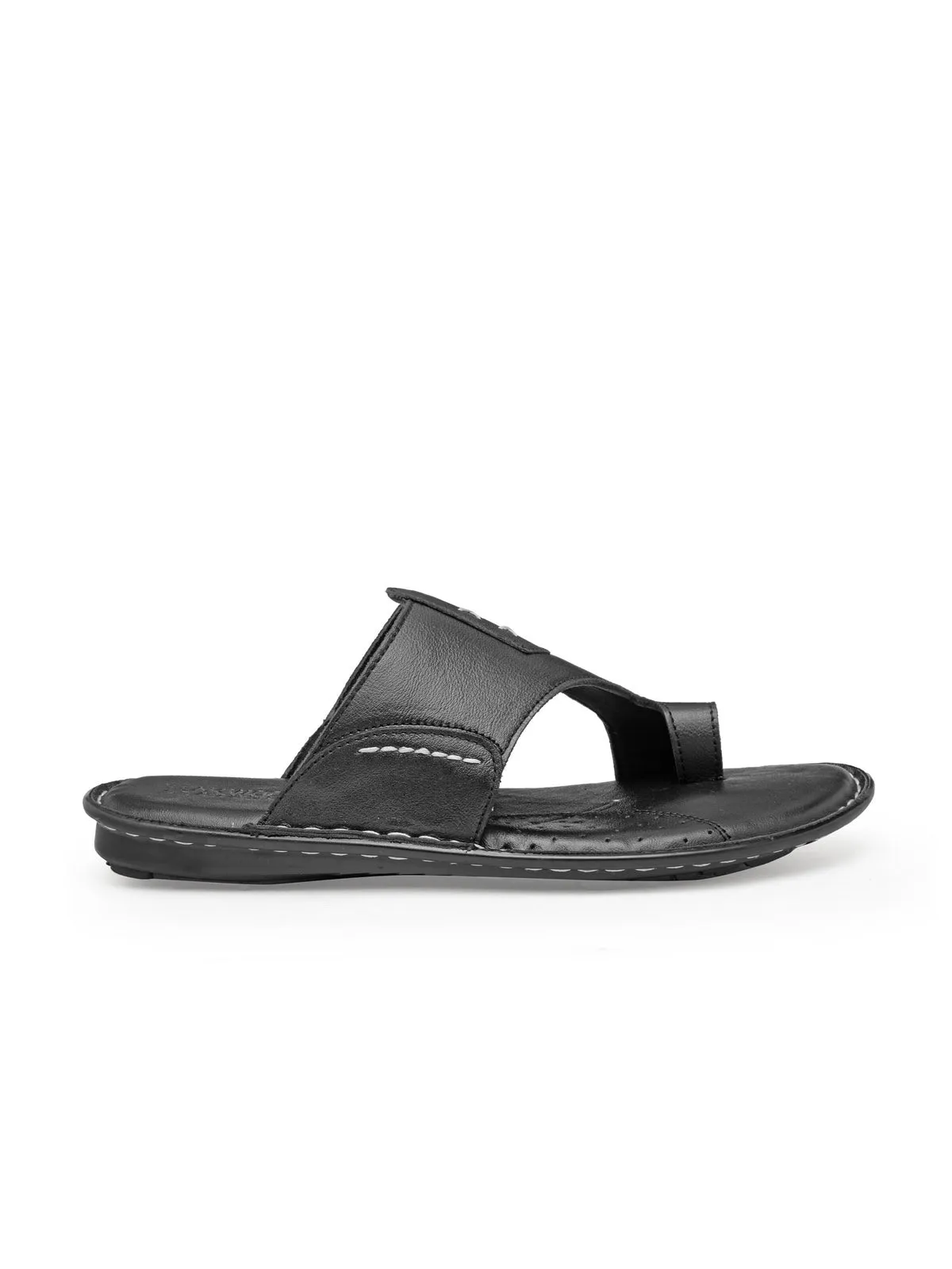 Teakwood Black Daily Wear Sandals