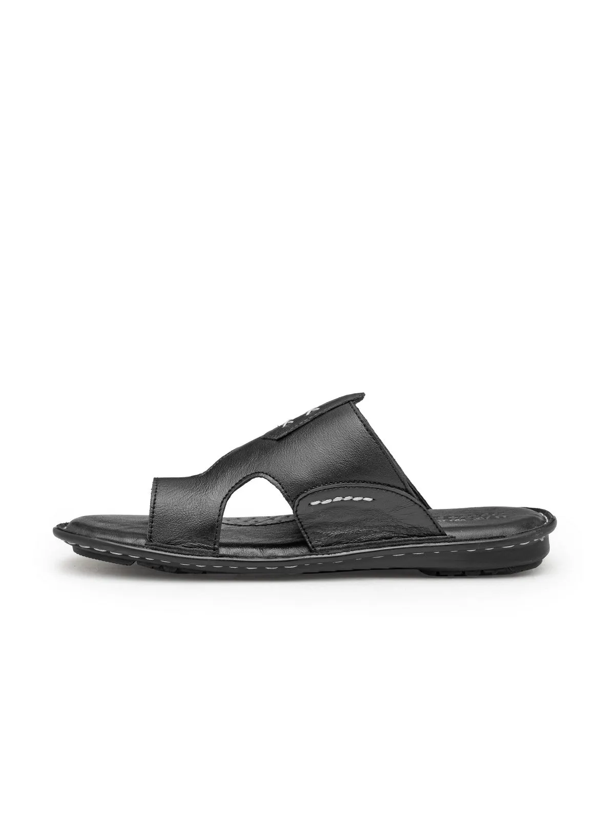 Teakwood Black Daily Wear Sandals