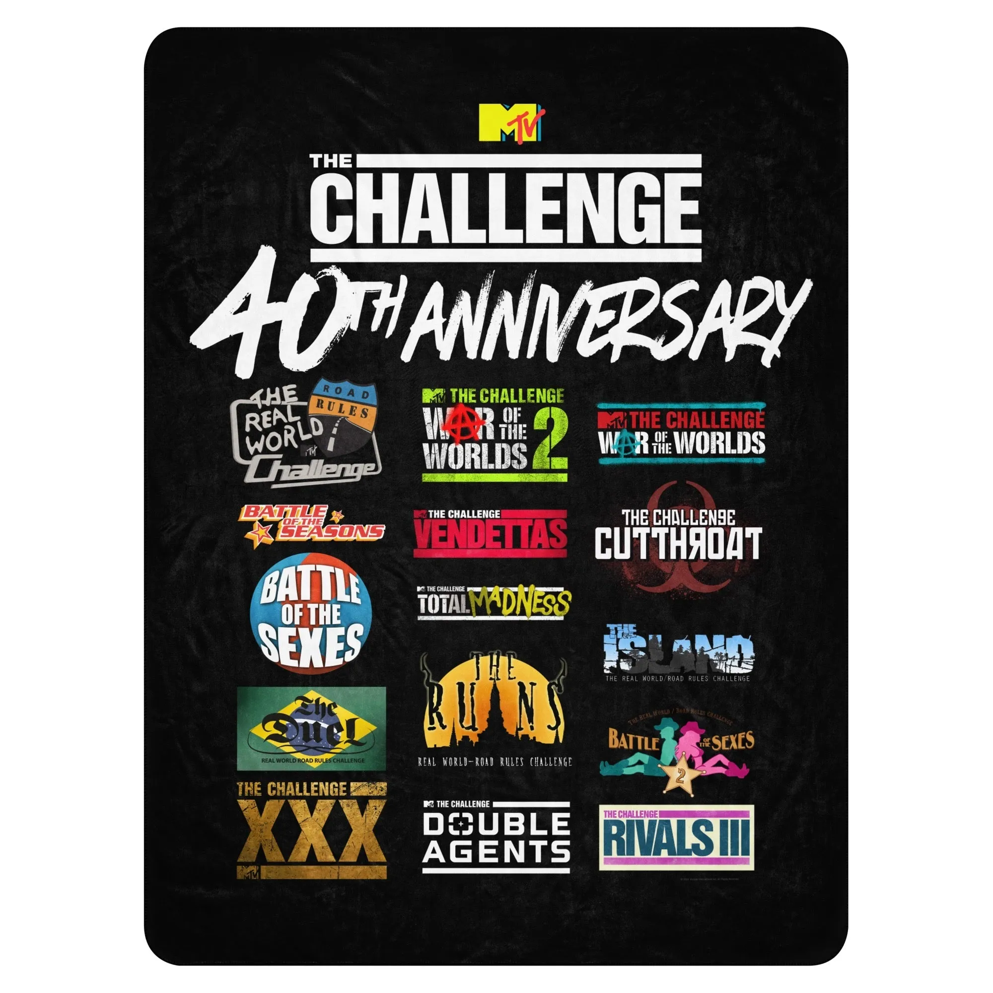 The Challenge 40th Anniversary Sherpa Blanket