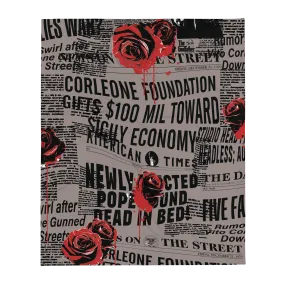 The Godfather Newspaper Throw Blanket