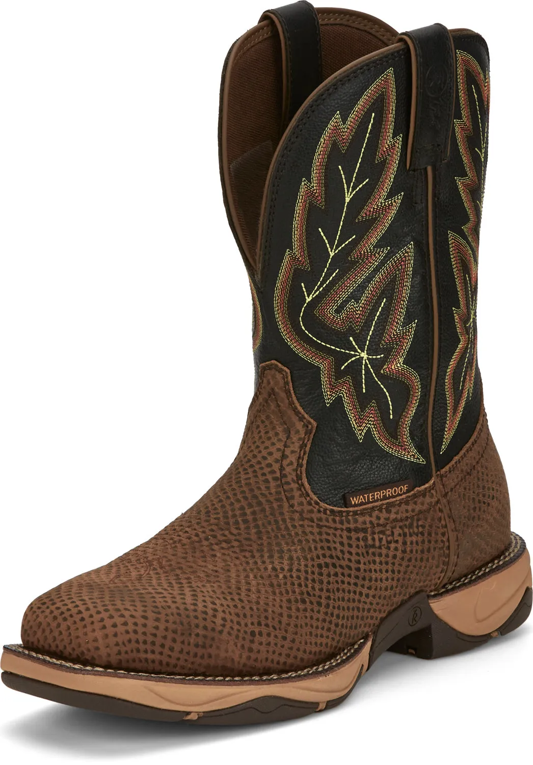 Tony Lama Men's Water Buffalo Wide Square Steel Toe Western Work Boot