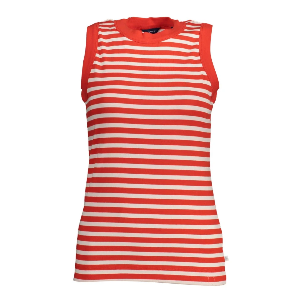 Top Tank Rosso con Spalle Larghe