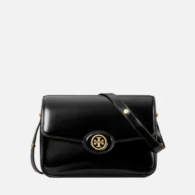 Tory Burch Robinson Spazzolato Convertible Leather Shoulder Bag