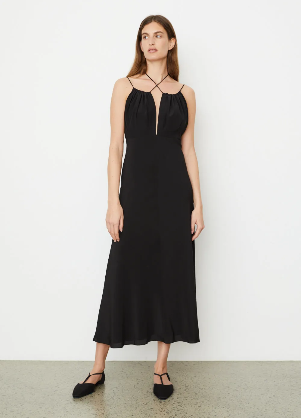 Toteme -  Gathered Halterneck Maxi Dress - Dress