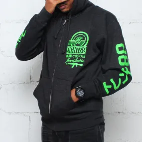 Tsunami Zip Up Hoodie Coal