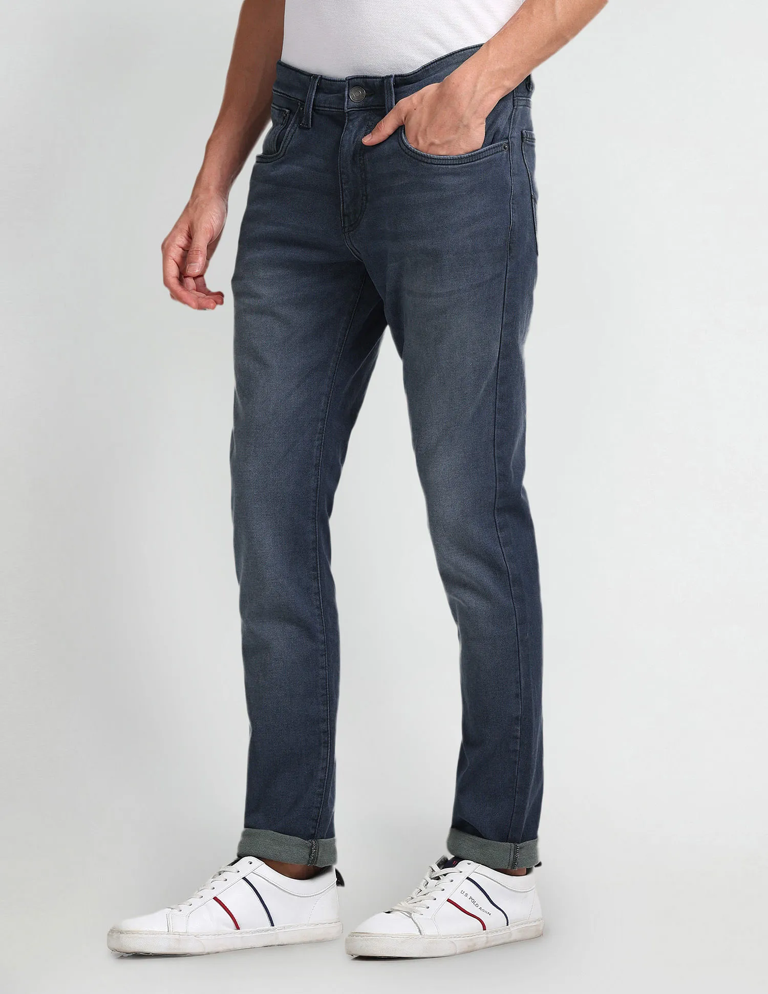 U.S. Polo Assn. Denim Co. Brandon Slim Tapered Fit Blue Jeans