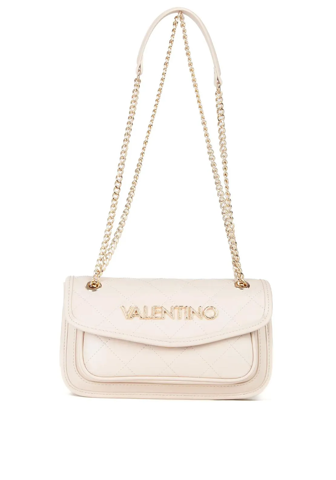 Valentino Mansion Chain Strap Shoulder Bag, Ecru