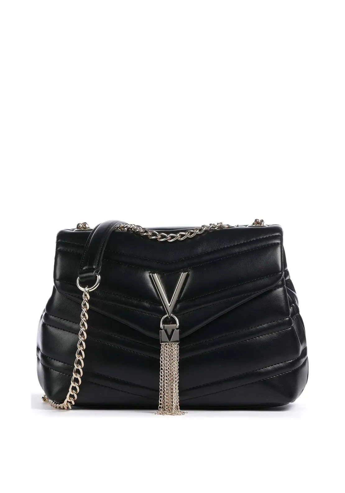 Valentino Privilege Tassel Detail Shoulder Bag, Black