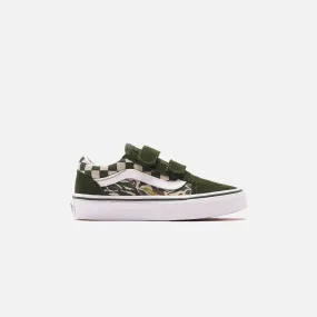 Vans     pre-school old skool v camo checkboard