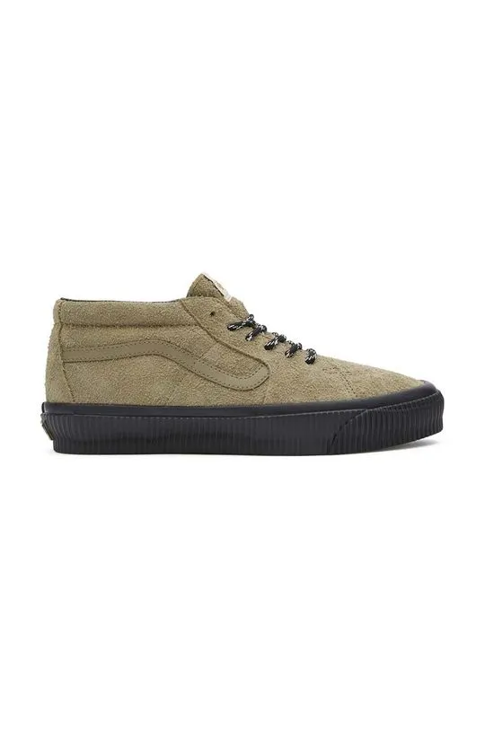 Vans suede trainers Premium Standards Sk8-Mid Reissue 83 beige color VN000CQQCUQ1