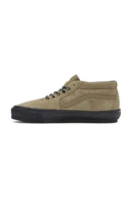 Vans suede trainers Premium Standards Sk8-Mid Reissue 83 beige color VN000CQQCUQ1