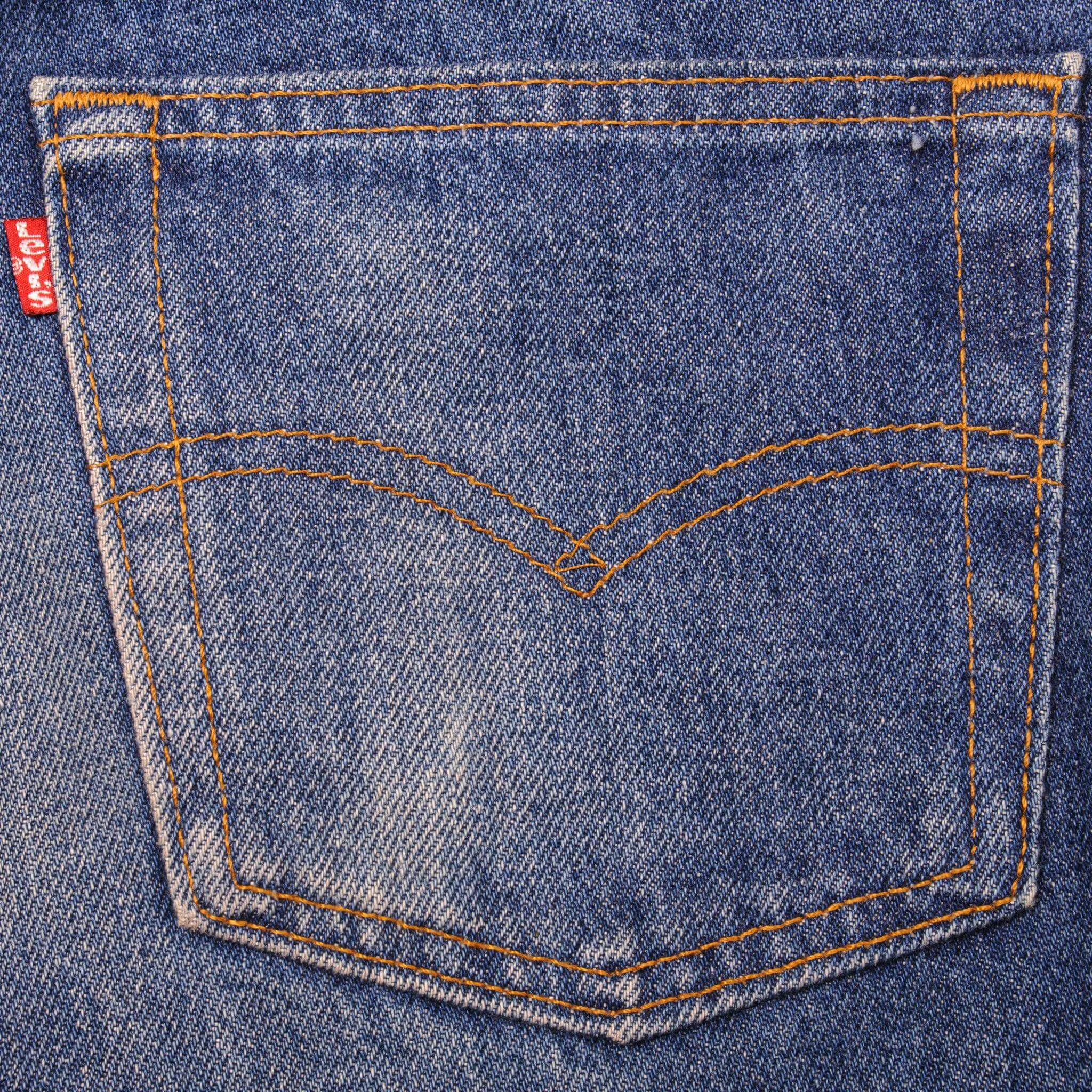 VINTAGE LEVIS 501 JEANS INDIGO 1988-1993 SIZE W30 L29 MADE IN USA