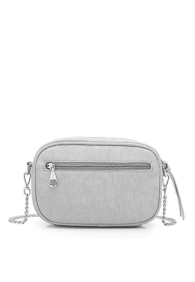 Wild Channel Women's Shoulder Sling Bag / Crossbody Bag - Grey