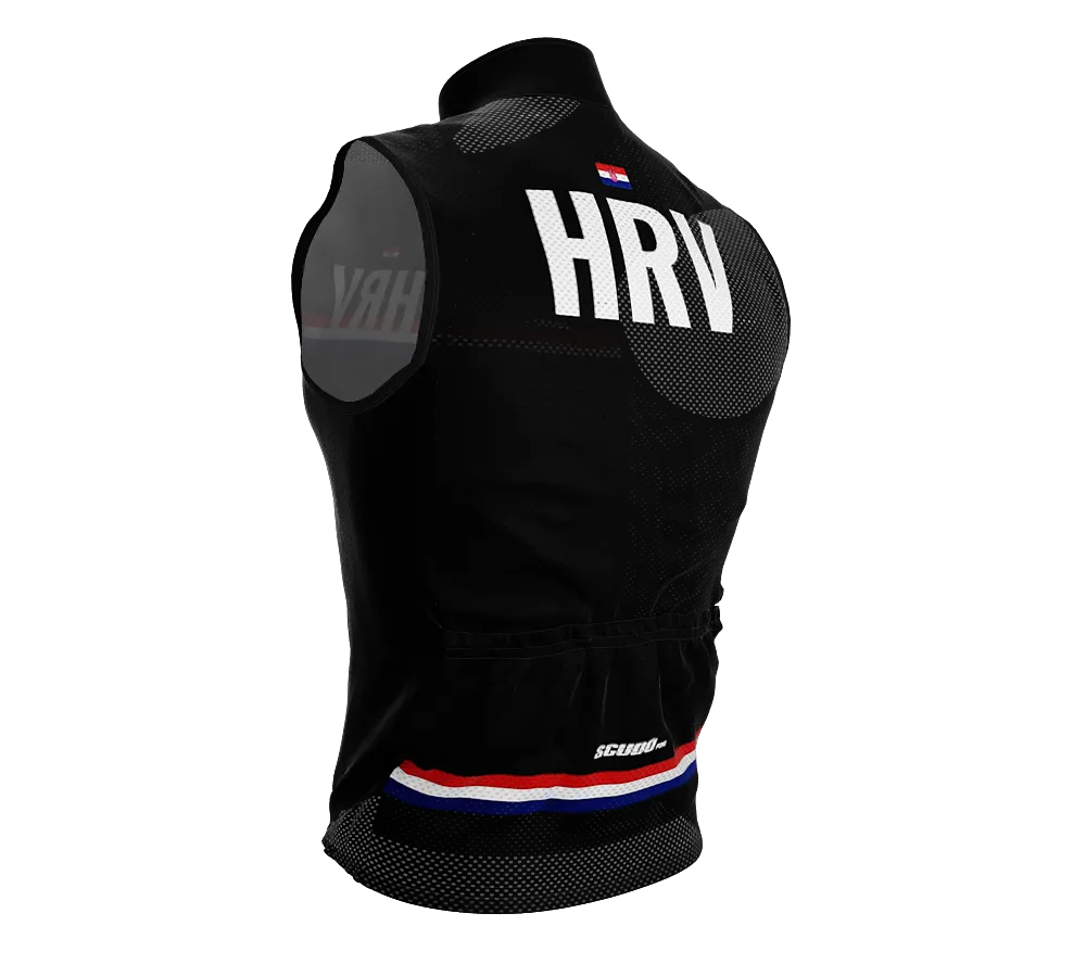 Wind Breaker Cycling Running Sports Vest Croatia Country Code for Men And Women