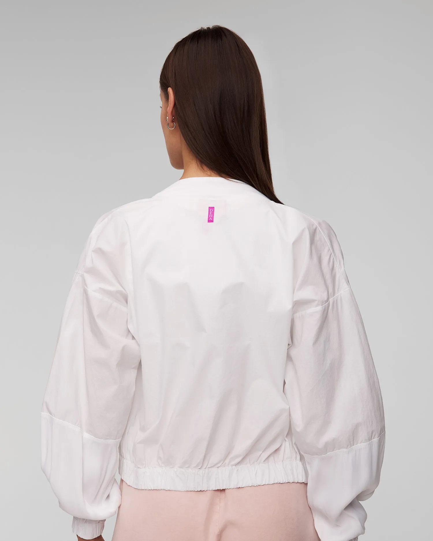 Women's white linen jacket Deha D02740-10001