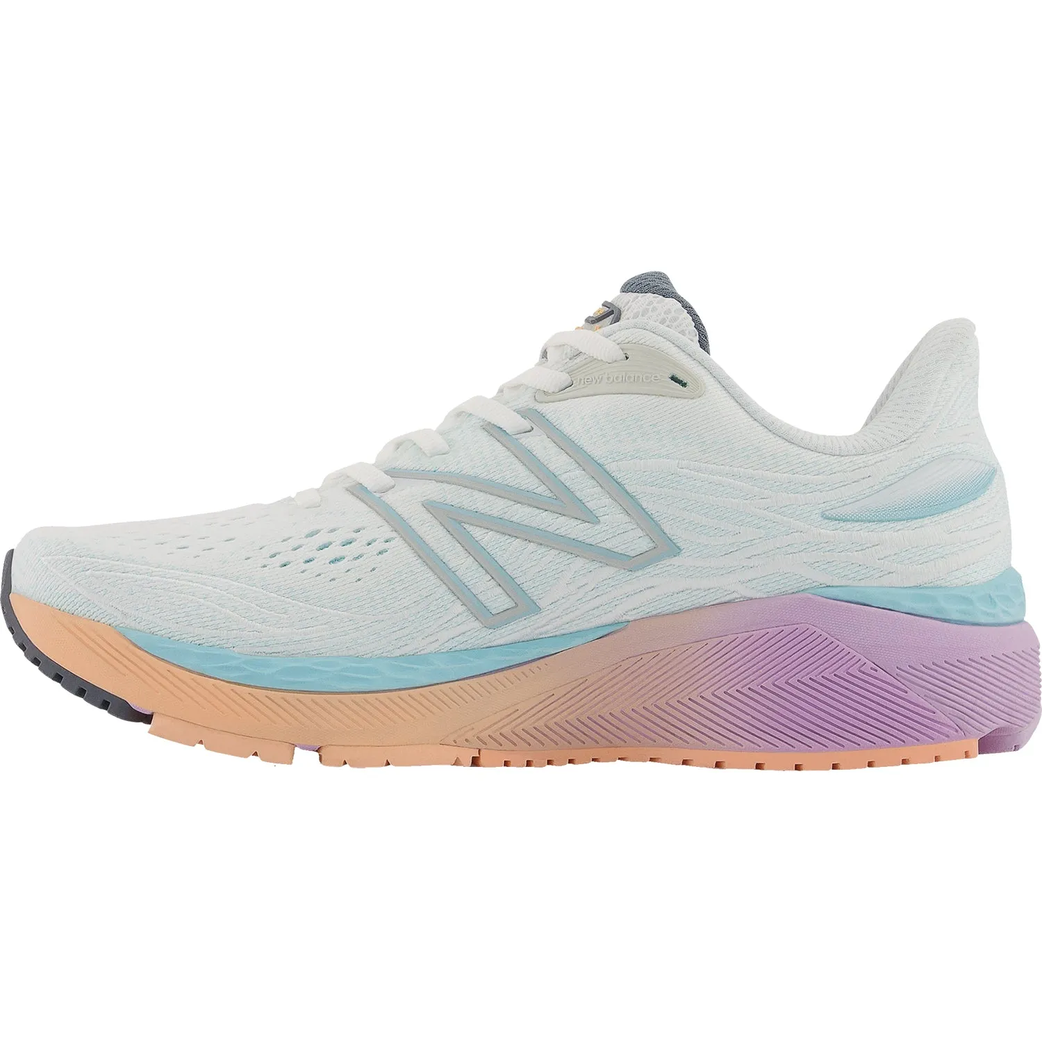 Women's New Balance Fresh Foam W860W12 White/Blue Chill Mesh