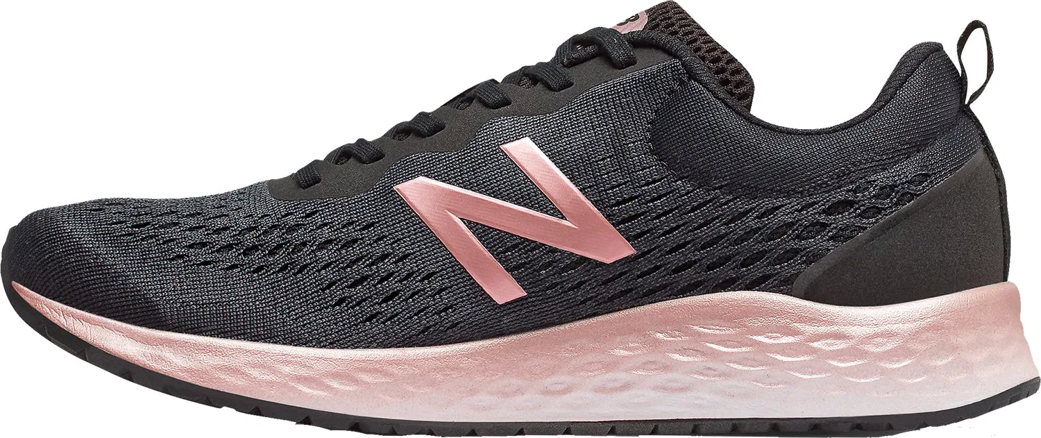 Women's New Balance WARISPL3 Fresh Foam Arishi Black/Pink Knit Mesh