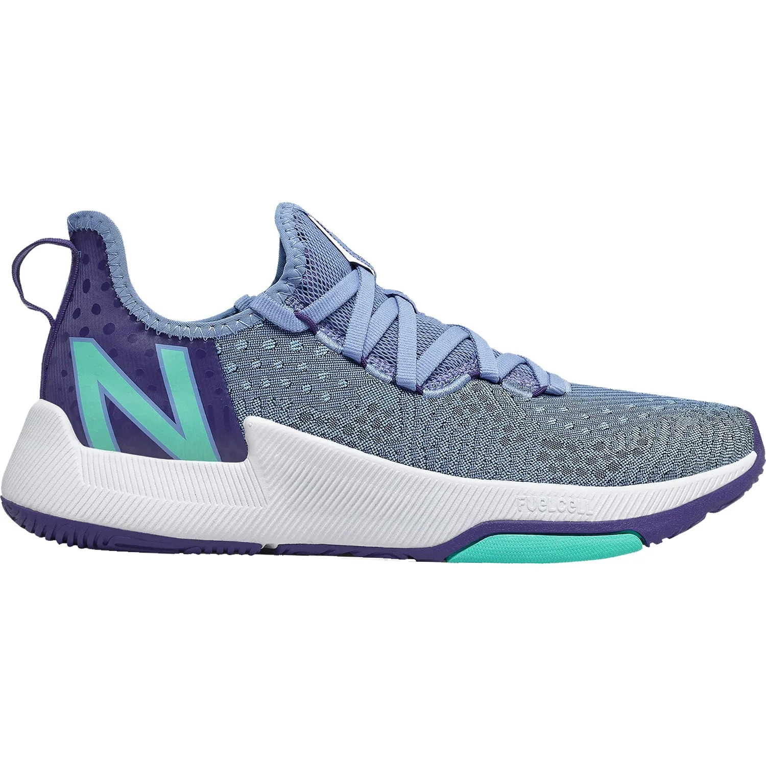 Women's New Balance WXM100LB FuelCell Trainer Stellar Blue/Captain Blue/Summer Jade Knit Mesh