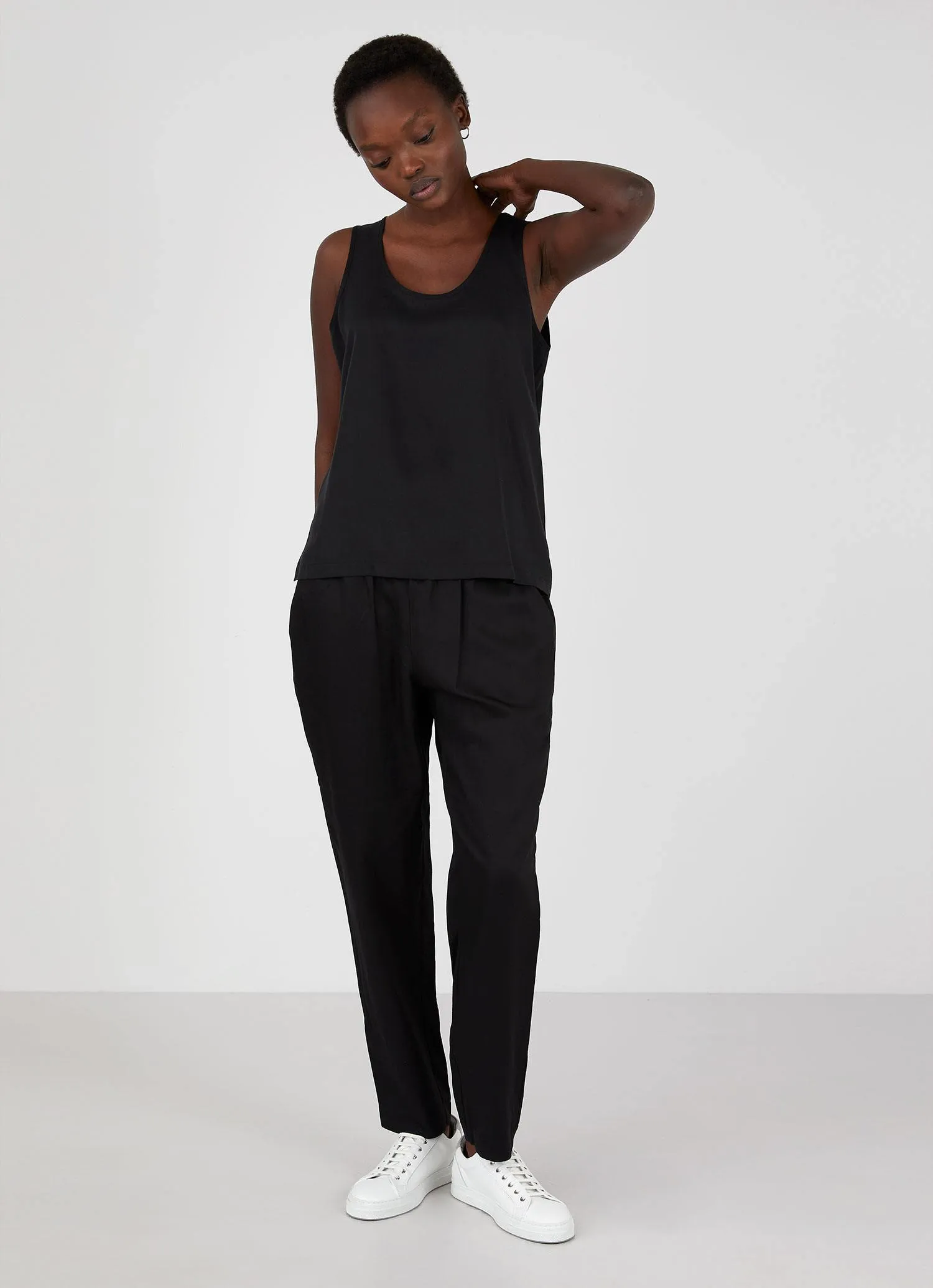 Women's Tencel Vest in Black