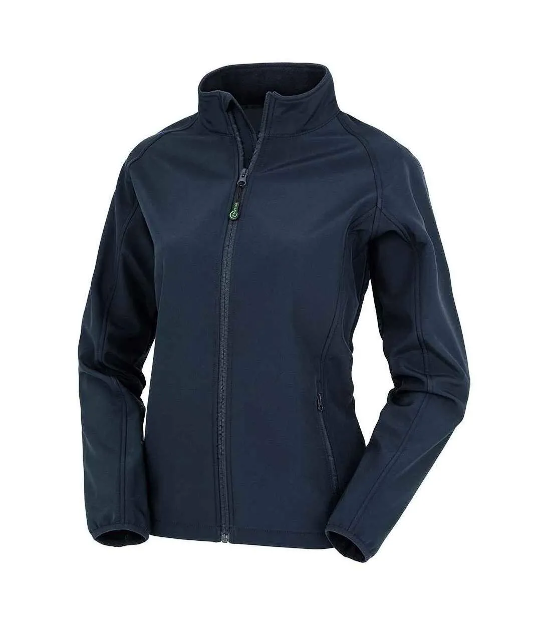 Womens/ladies printable soft shell jacket navy Result Genuine Recycled