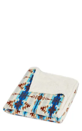 Wrangler Stack Rock Southwestern Sherpa Throw Blanket