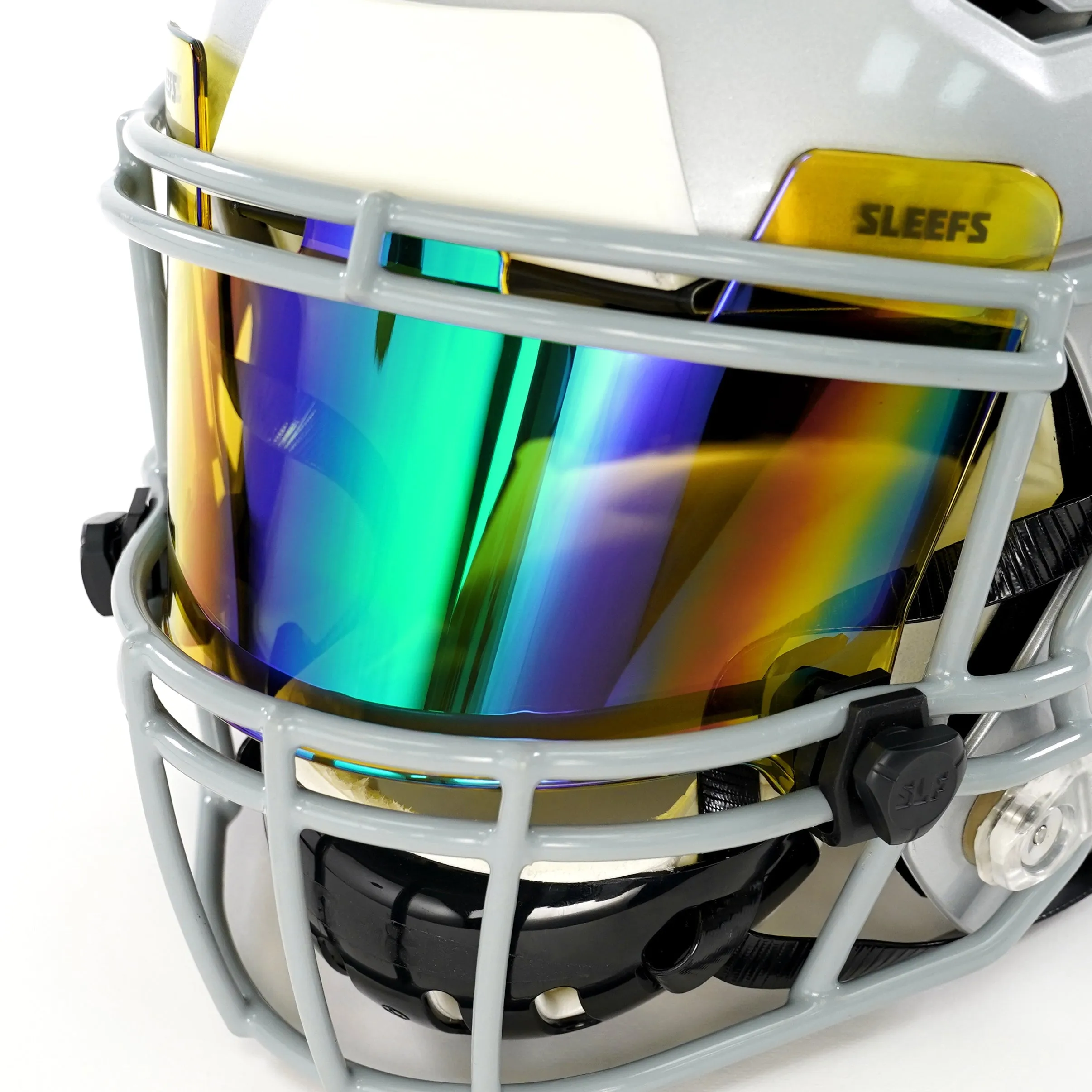 Yellow Green Bifrost Rainbow Helmet Eye-Shield Visor for Kids